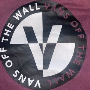 Vans Maroon/Purple Men’s Hoodie Large